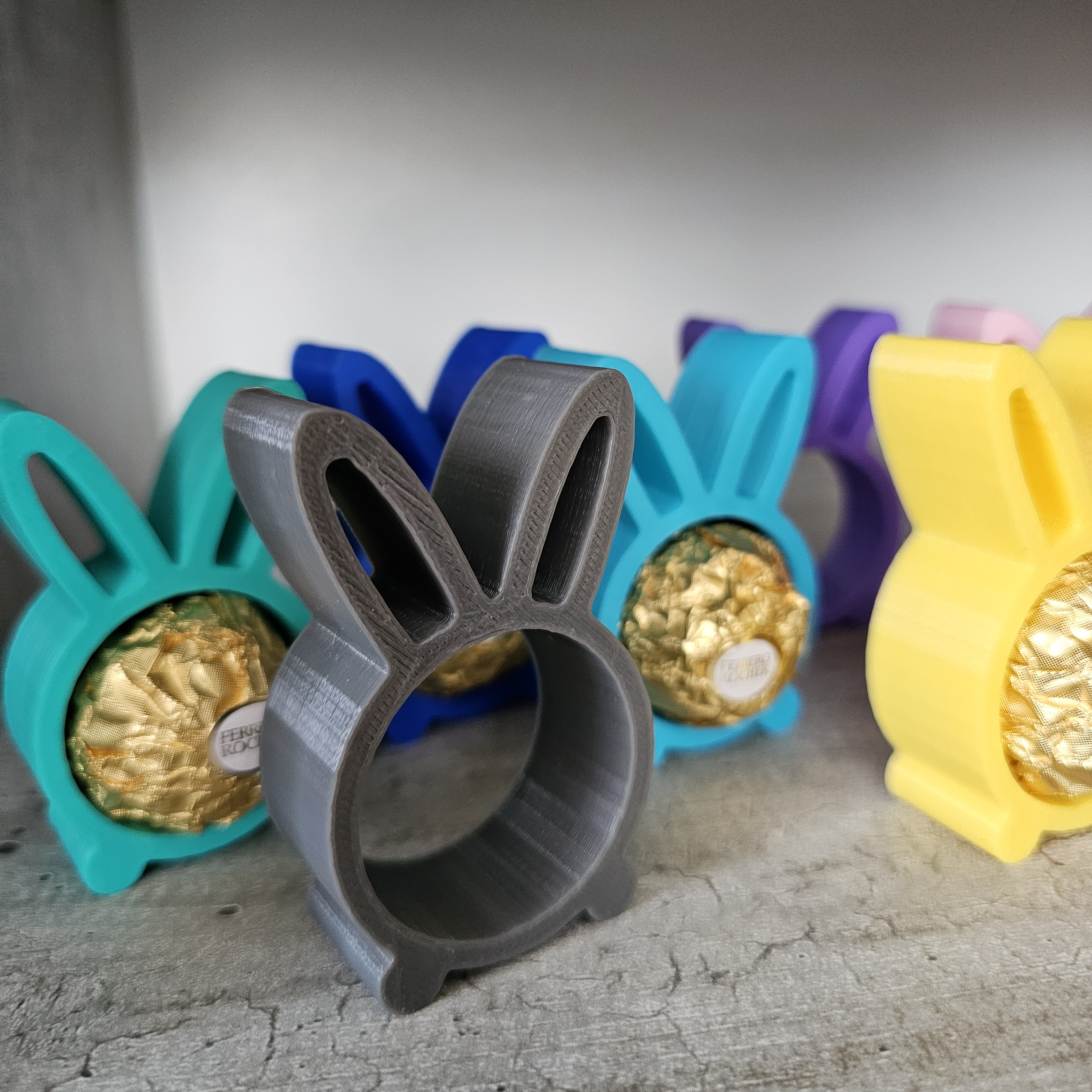 Pralinenhalter mit Hasenohren 3D-Druck